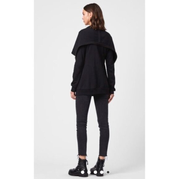 ALL SAINTS BLACK DAHLIA SWEATSHIRT M - Picture 3 of 6
